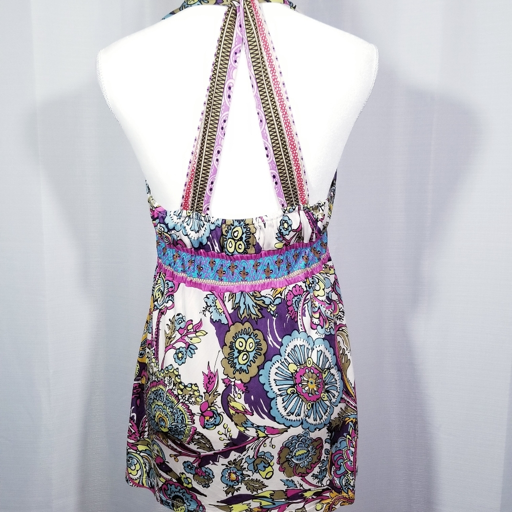 Hale Bob pattern sleeveless summer top. Size S - Picture 4 of 11